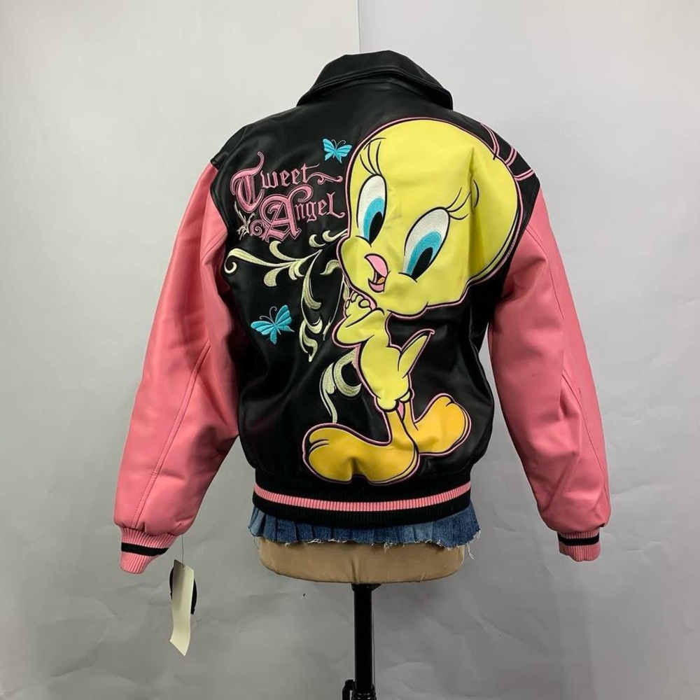Y2K Looney Tunes Tweety “Tweet Angel” Varsity Jacket